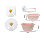 SM89 Pink Prasmanan Ivana dengan Motif Marmer